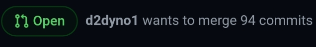 image: "d2dyno wants to merge 94 commits" (a very bad idea)